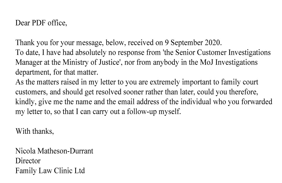My reply - 